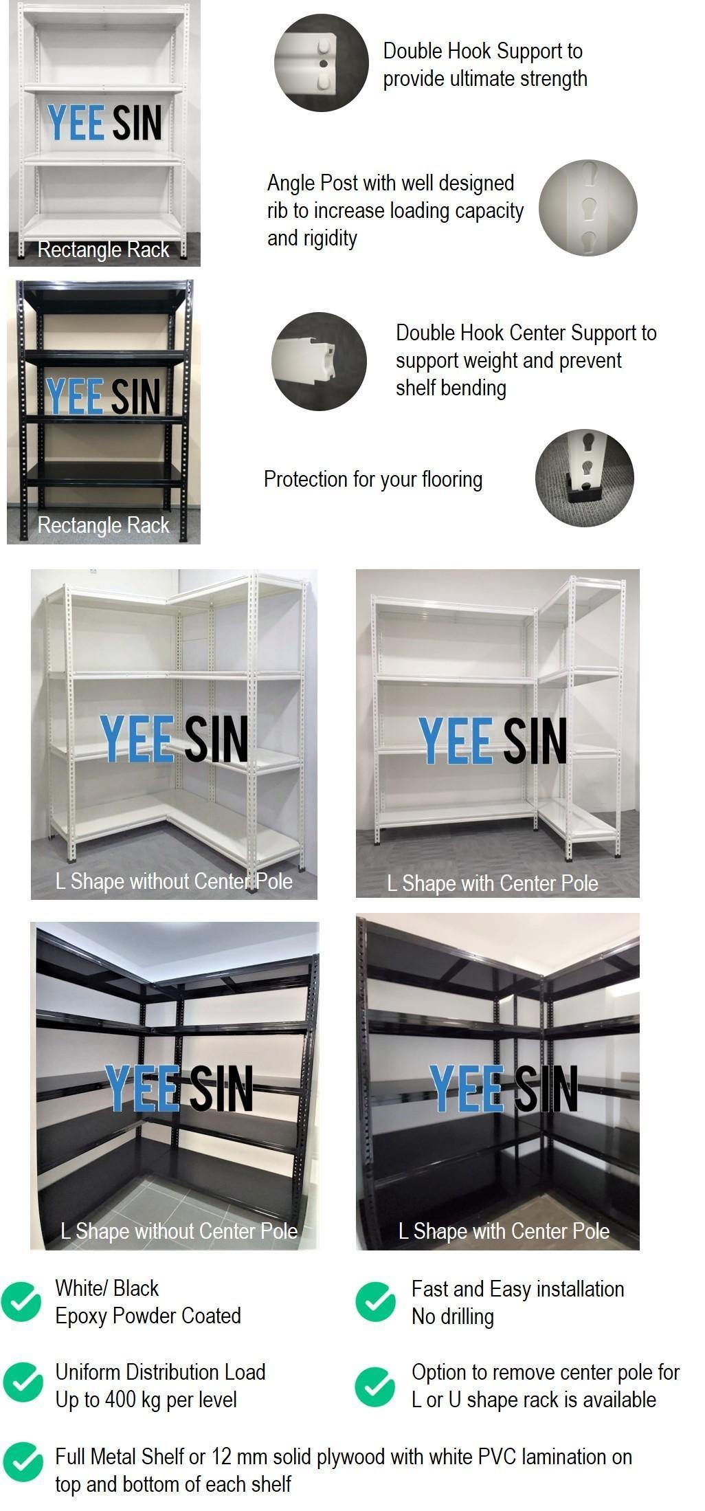 Boltless Rack with Metal Shelf Yee Sin Storage